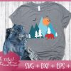 Forest Mountain Scene SVG DXF EPS Cutting File - Image 2