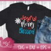 Joyful Merry And Blessed Cutting File - Image 2