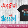 Joyful Merry And Blessed Cutting File - Image 3